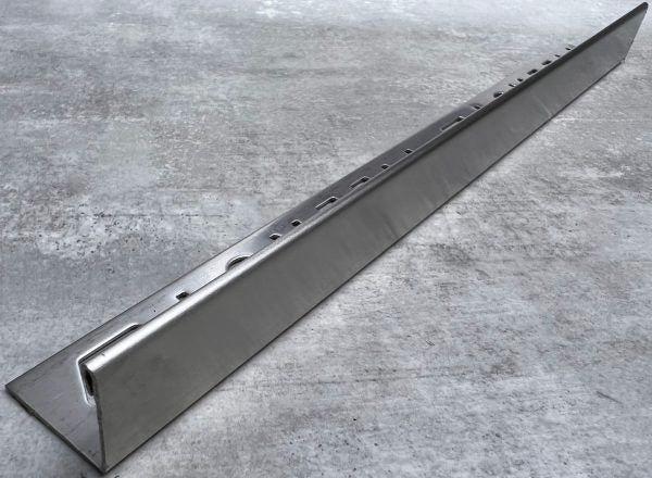 22.5mm Square Edge Satin Chrome Stainless Steel Tile Trim