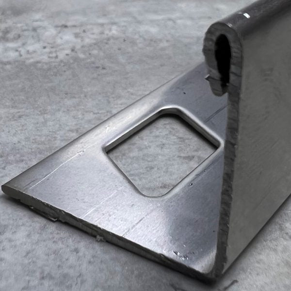 22.5mm Square Edge Satin Chrome Stainless Steel Tile Trim