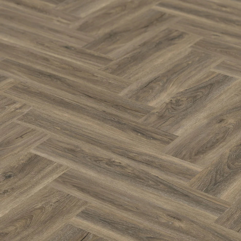 Signature Oak - SPC Herringbone 5.5mm Rigid Core Vinyl Flooring
