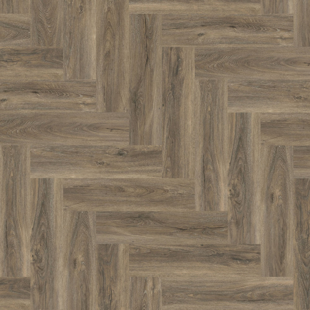 Signature Oak - SPC Herringbone 5.5mm Rigid Core Vinyl Flooring