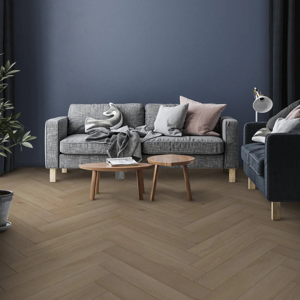 Elixir Sepia - 12mm Laminate Herringbone Flooring