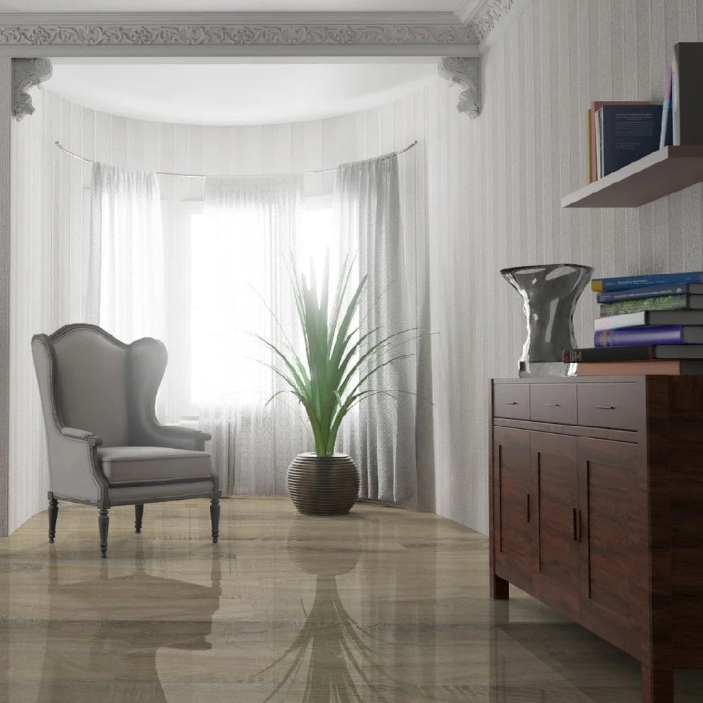 Timber Sand - 8mm High Gloss Laminate Flooring