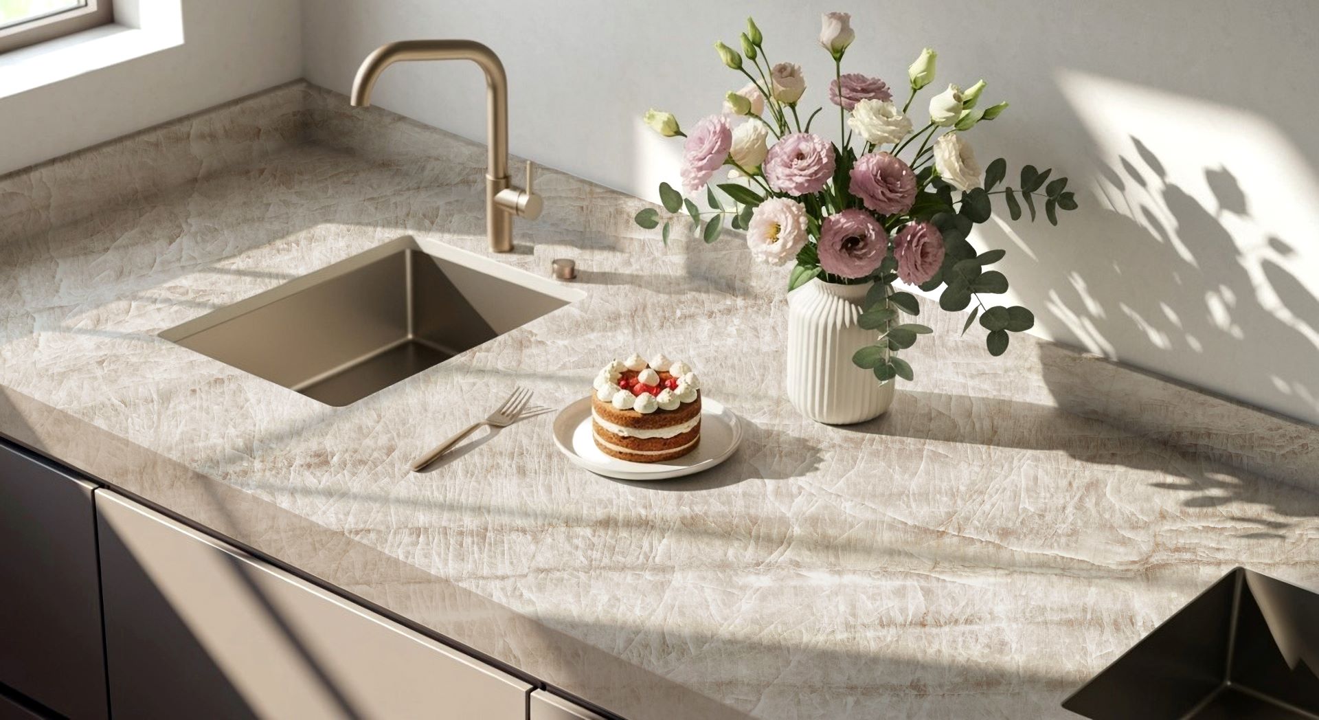 Taj Mahal Quartz Worktop