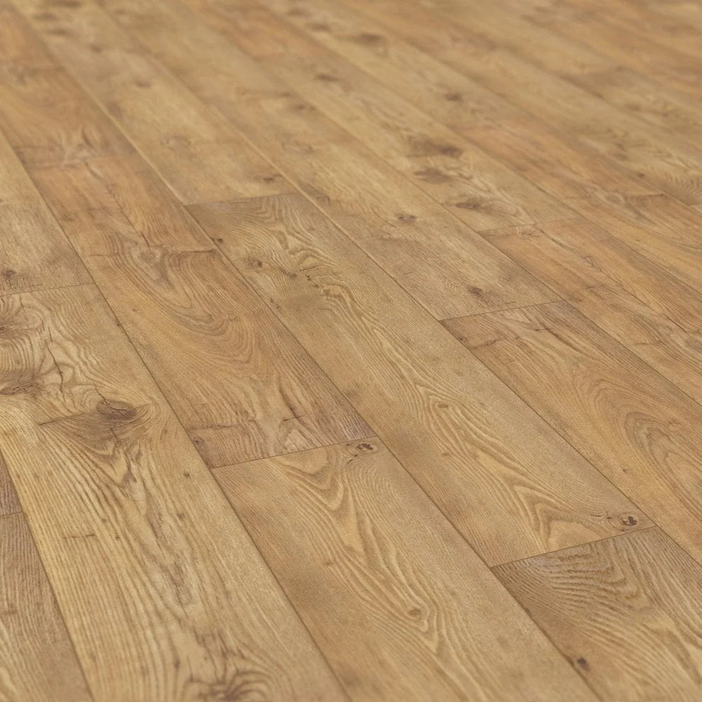 Tamarack Mushroom Brown - 10mm Handscraped Moisture Resistant Laminate Flooring
