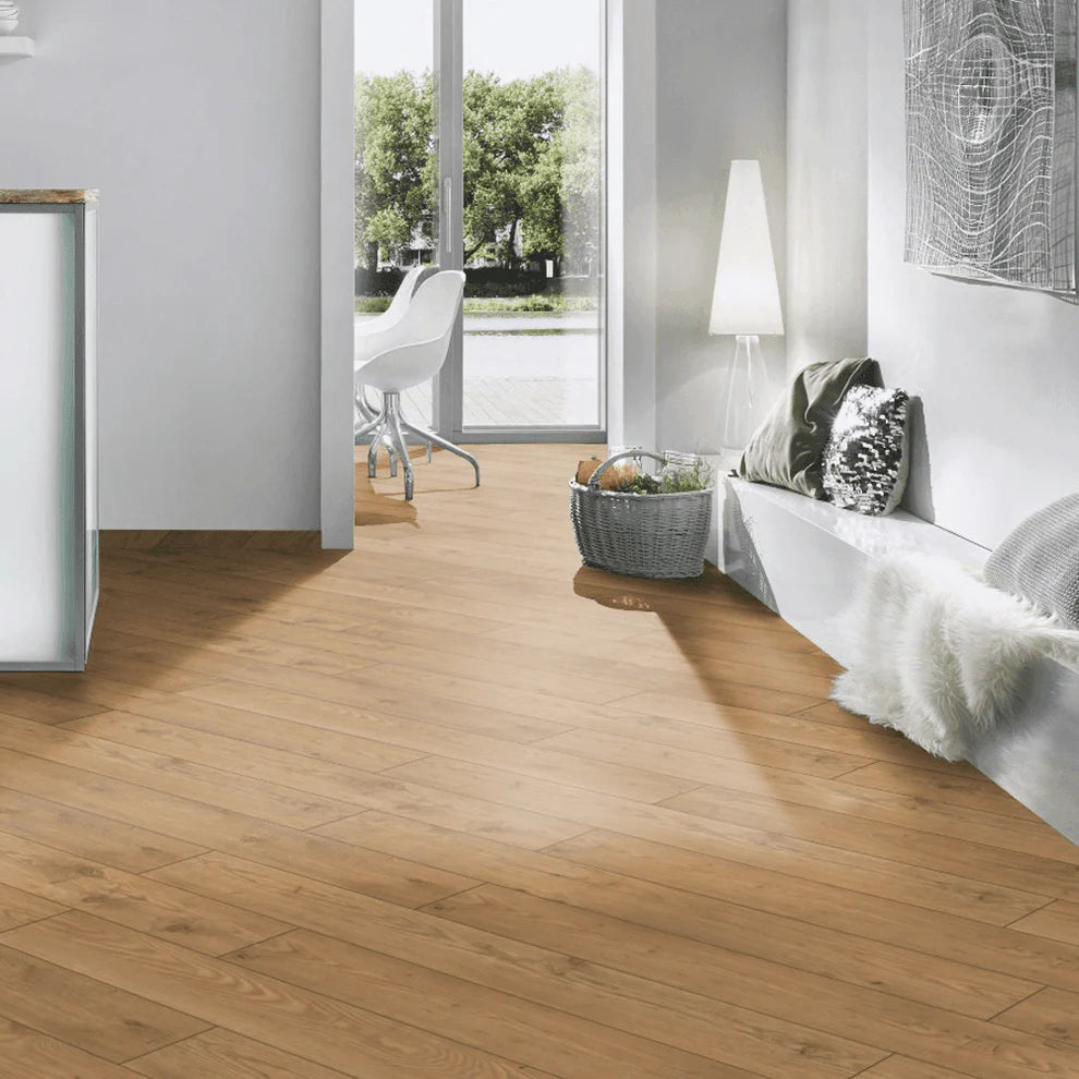 Tamarack Mushroom Brown - 10mm Handscraped Moisture Resistant Laminate Flooring