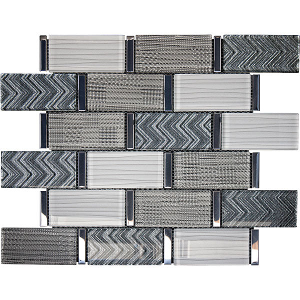 Textile Grey Chevron Brick
