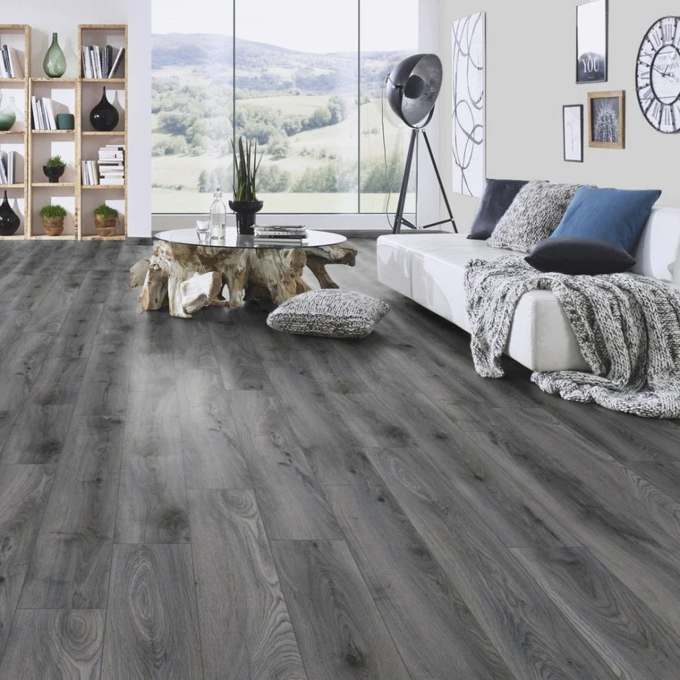 Madeira Dark Grey - 8mm Laminate Flooring