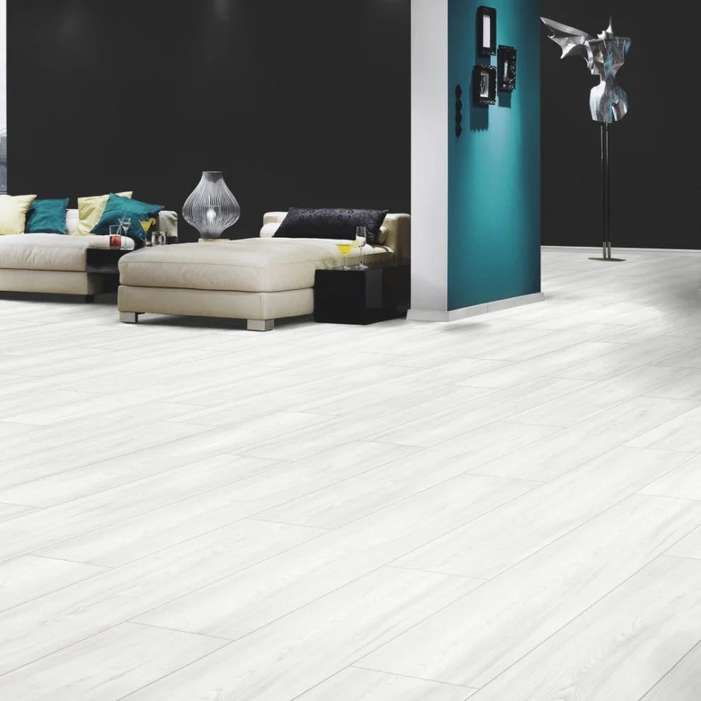 Tamarack Off White - 10mm Handscraped Moisture Resistant Laminate Flooring