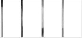 Ceiling PVC Panel White Gloss with Black Line