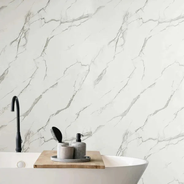 Ceiling PVC Panel White Marble