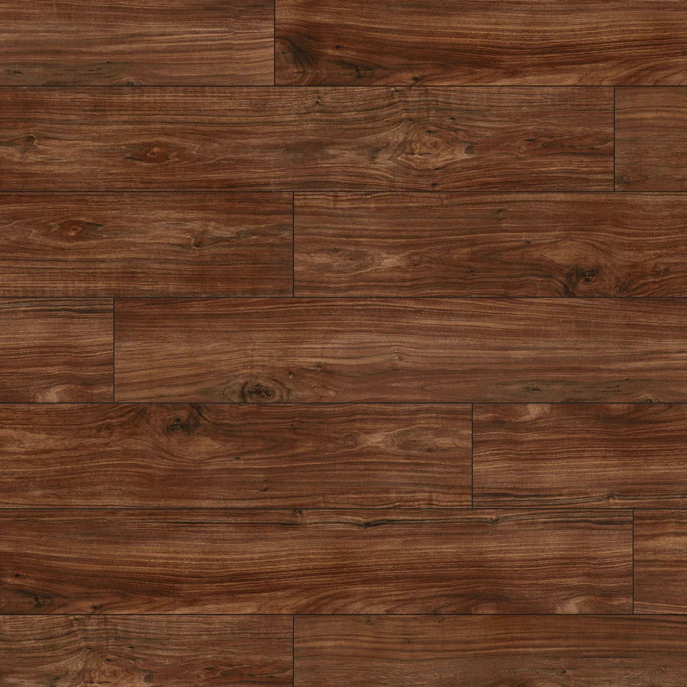 Timber Mahogany - 8mm High Gloss Laminate Flooring