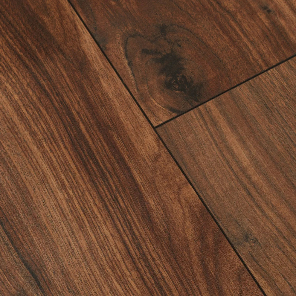Timber Mahogany - 8mm High Gloss Laminate Flooring