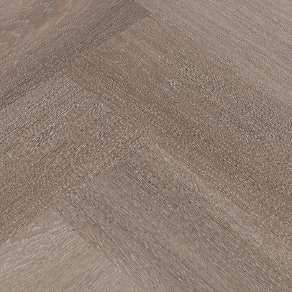 Weathered Oak - SPC Herringbone 5.5mm Rigid Core Vinyl Flooring