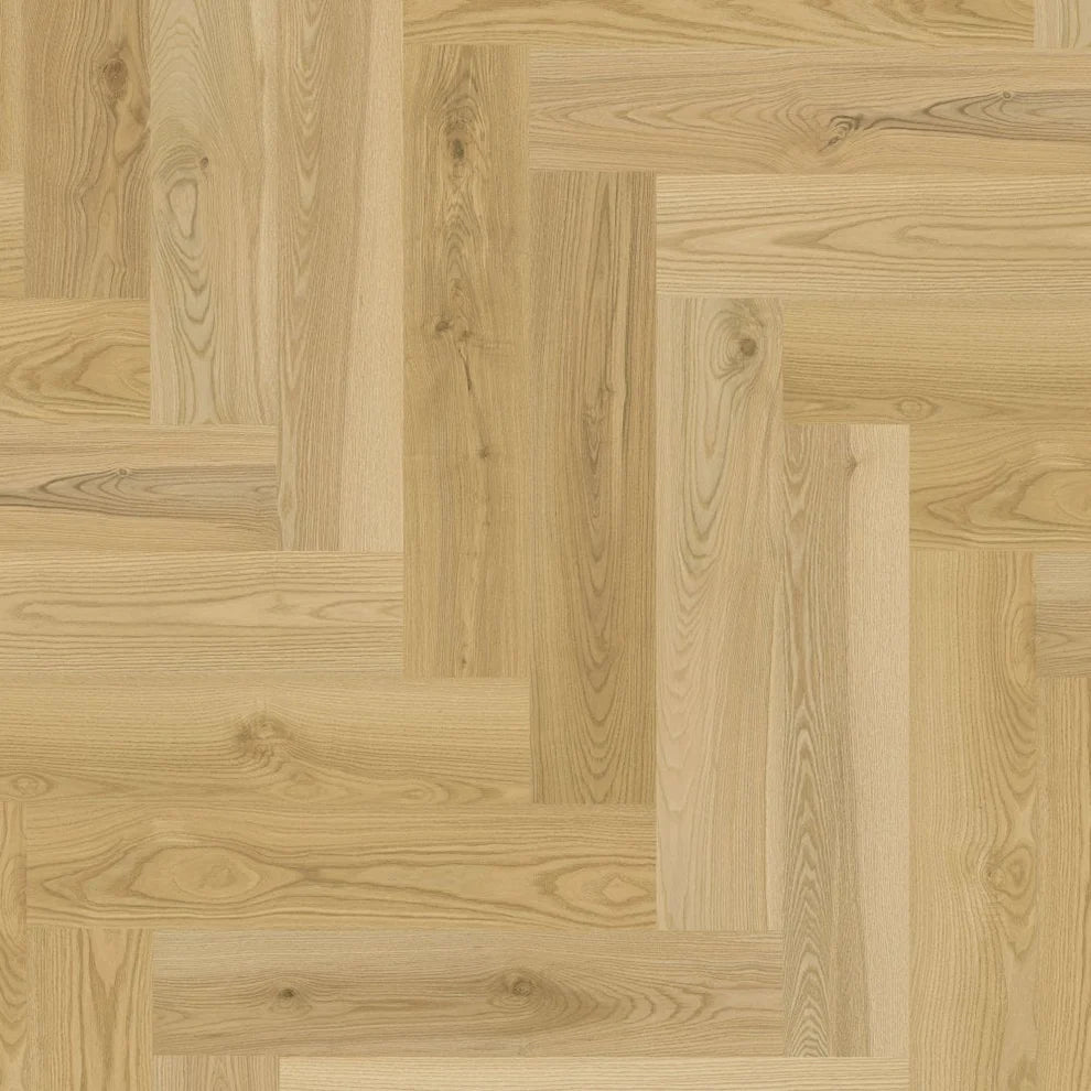 Welland Oak - Herringbone 5mm Purecoat Rigid Core Vinyl Flooring