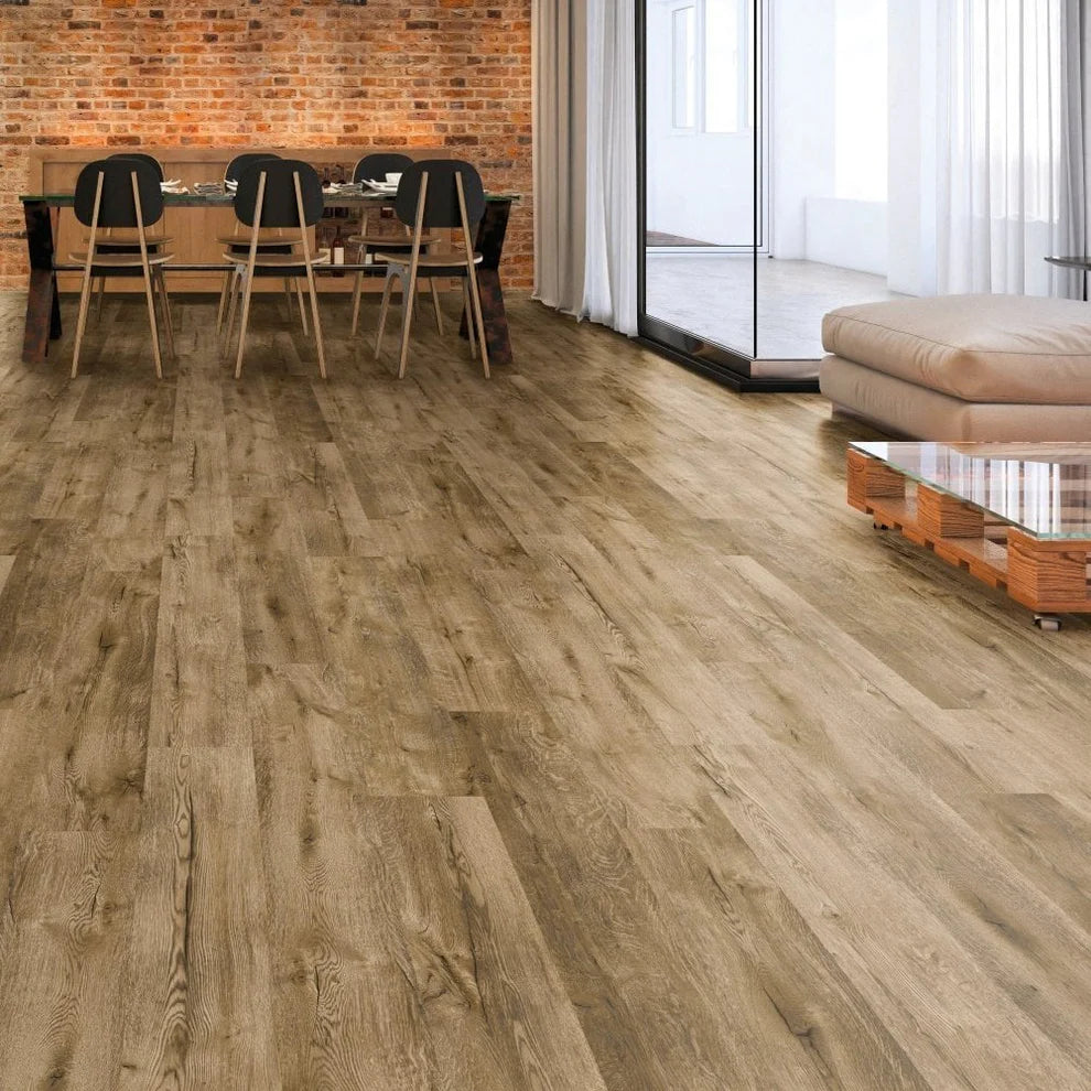 Acacia Mud Brown - 12mm Laminate Flooring