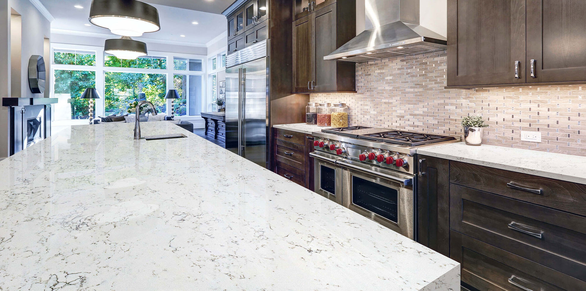 White Lake Quartz Worktop