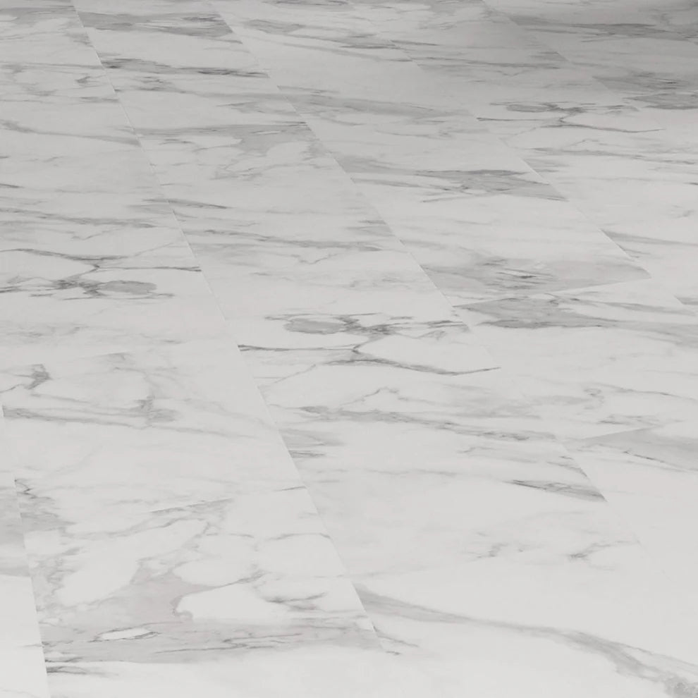 White Marble - 5mm Embossed Purecoat Rigid Core Vinyl Flooring