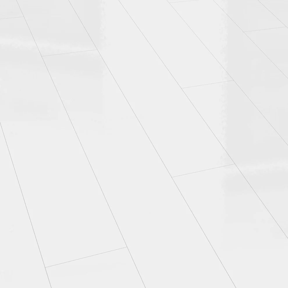 White - SPC 6mm High Gloss Rigid Core Vinyl Flooring