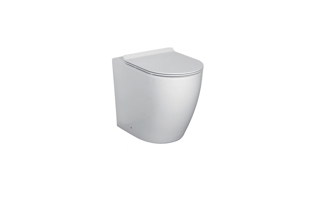 Comfort Height Back to Wall Curved Rimless Toilet