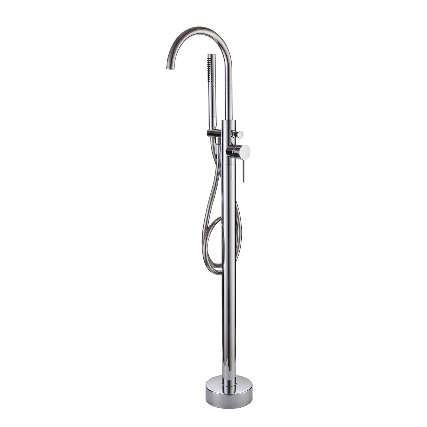 Mineral Chrome Floor Standing Bath Shower Mixer