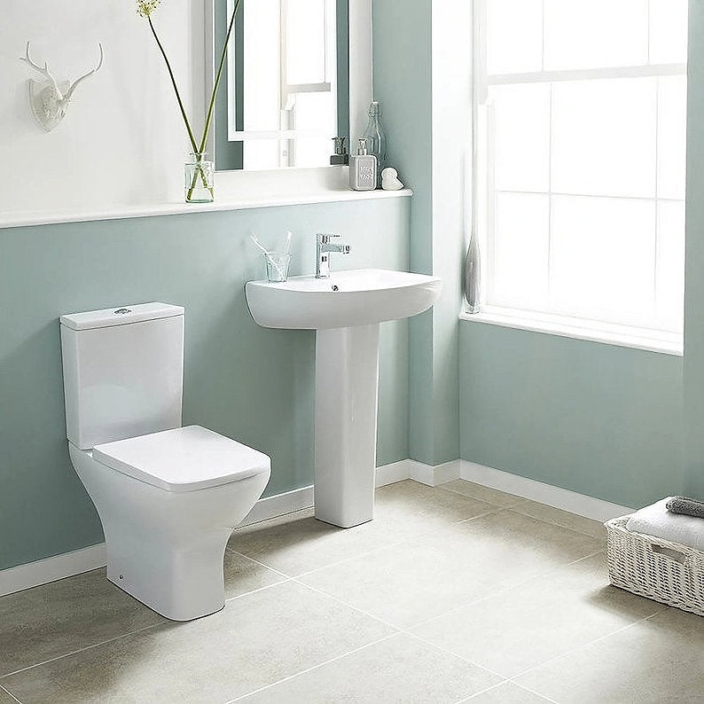 Flo Close Coupled Square Rimless Toilet