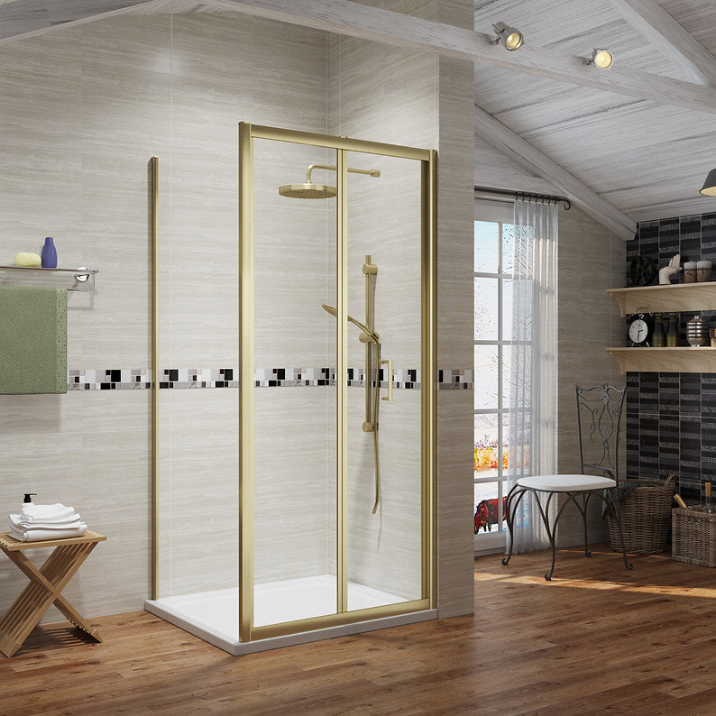 ICON Bifold Doors 6mm Brushed Brass