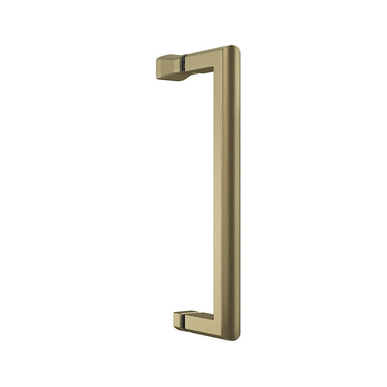 ICON Offset Quadrant Shower Doors 6mm Brushed Brass