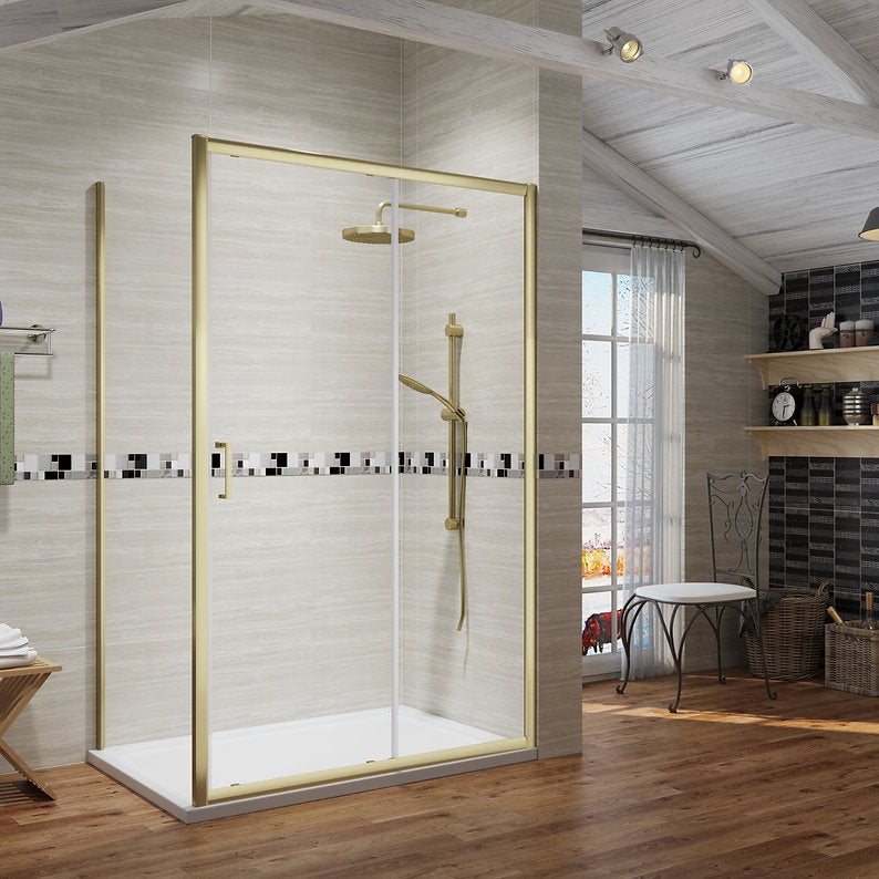 ICON Sliding Doors 6mm Brushed Brass