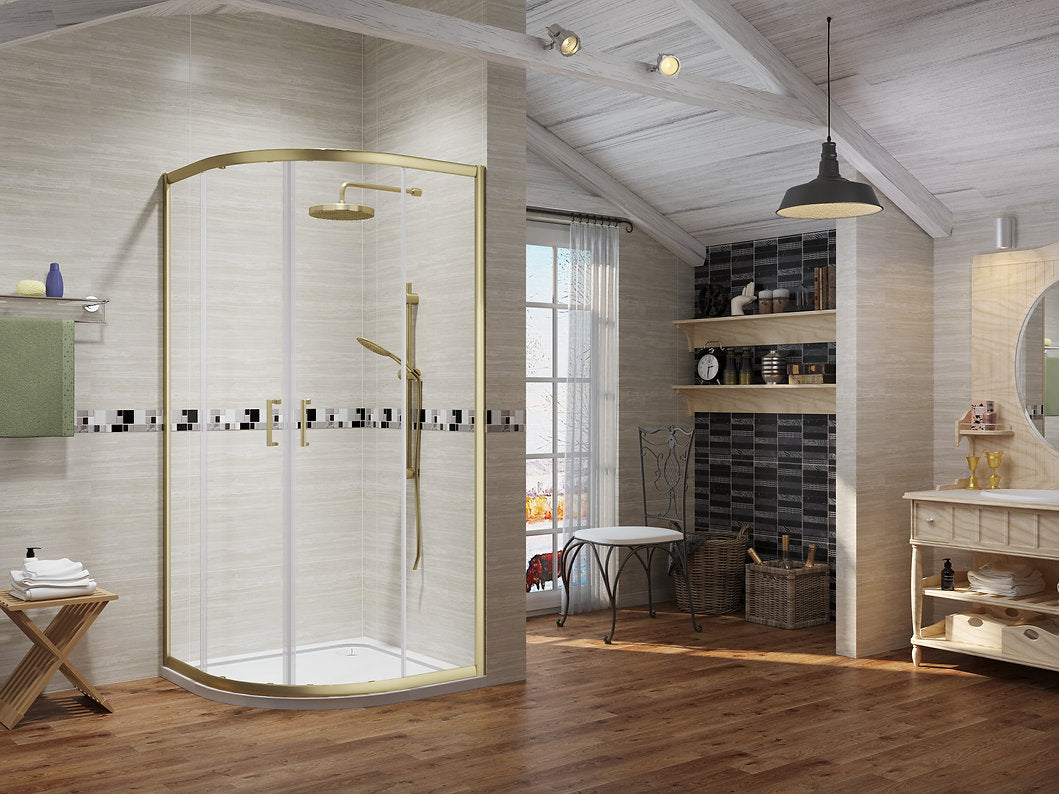 ICON Quadrants Doors 6mm Brushed Brass