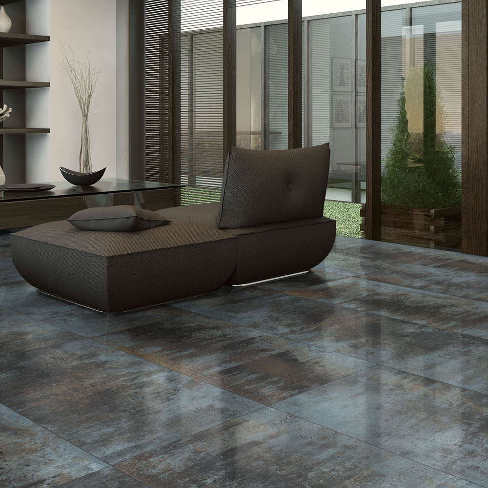 Metallo Lux Blue 60x60