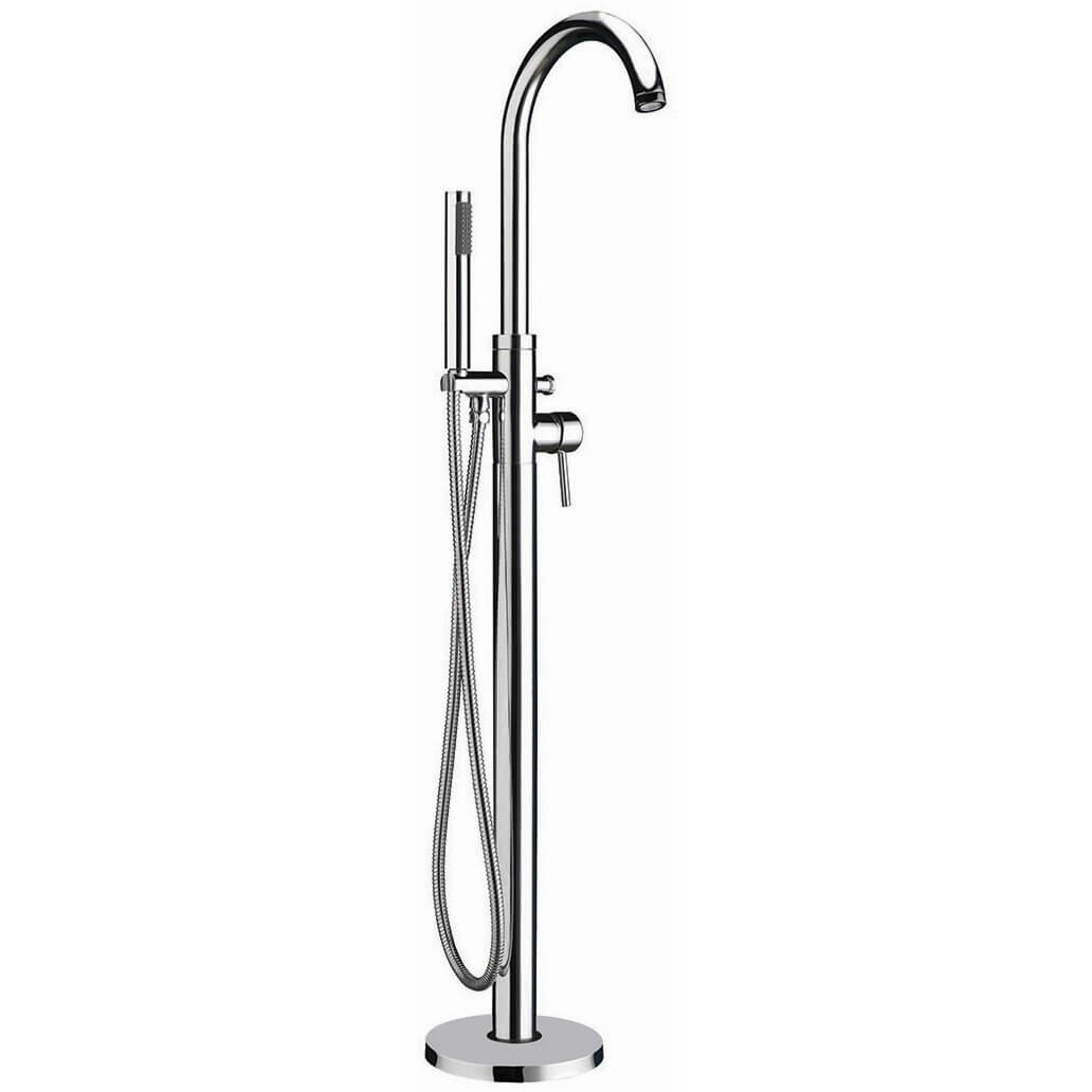 Quartz Lever Chrome Freestanding Bath Shower Mixer