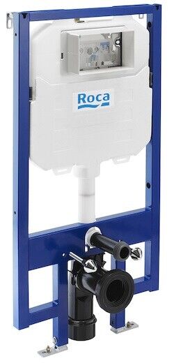 Roca Compact Concealed Cistern WC Slim 80MM 8900800A0 Frame RAK Resort Rimless Wall Hung Toilet Pan