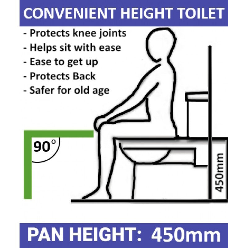 Wave Rimless High-Rise C/C WC
